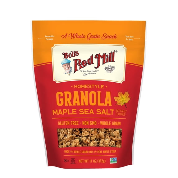 Bob's Red Mill Pan-Baked Granola Maple Sea Salt, 11 Ounce (Pack of 2)