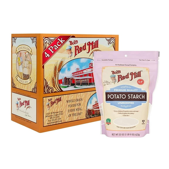 Bob's Red Mill Potato Starch, Resealable Stand up Bag, 22 ounce (Pack of 4)