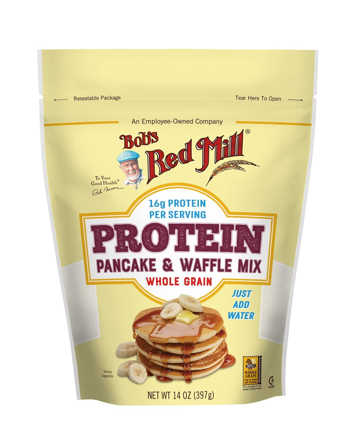 Bob's Red Mill Protein Pancake & Waffle Mix Whole Grain 14 oz Pack of 1