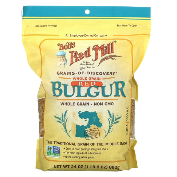 Bob's Red Mill, Red Bulgur, Whole Grain, 24 oz Pack of 4