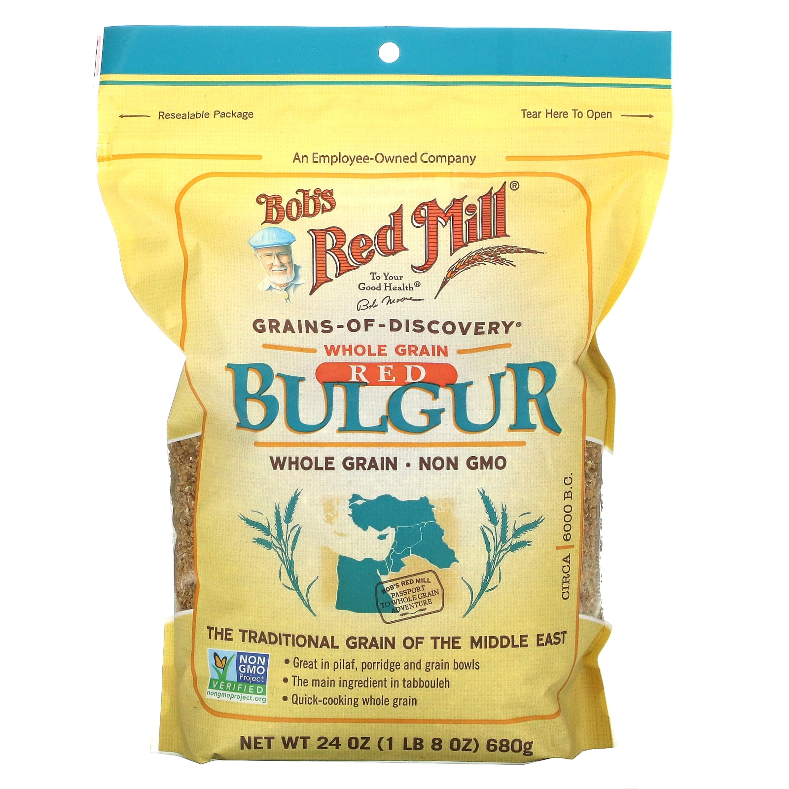 Bob's Red Mill, Red Bulgur, Whole Grain, 24 oz Pack of 4 - Walmart.com