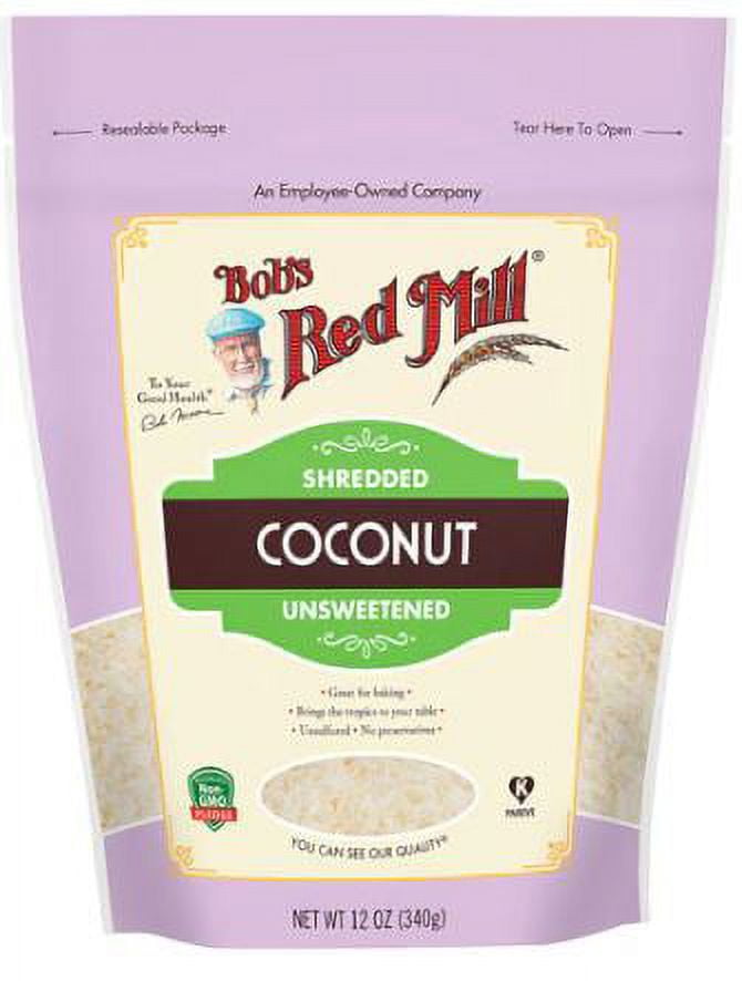 Bob's Red Mill, Shredded Coconut, Unsweetened, 12 oz (Pack of 2