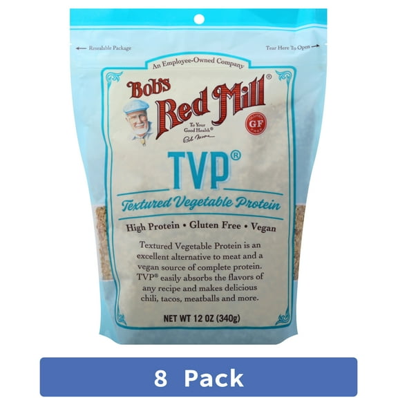 Bob's Red Mill Textured Vegetable Protein 12 oz (Pack of 8)