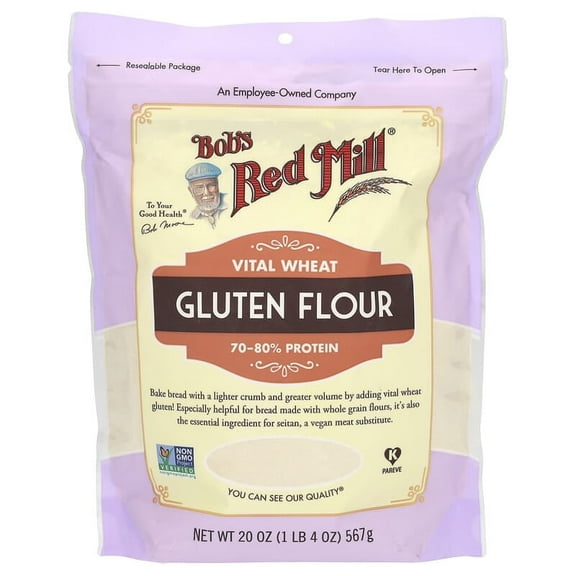 Bob's Red Mill, Vital Wheat Gluten Flour, 20 oz (567 g) Pack of 2