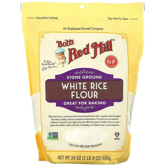 Bob's Red Mill, White Rice Flour, 24 oz Pack of 2
