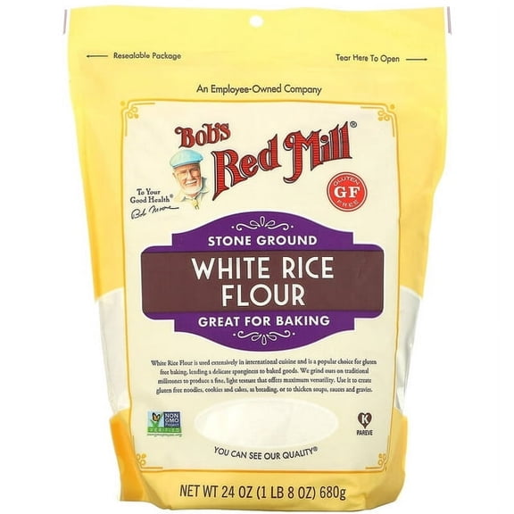 Bob's Red Mill, White Rice Flour, 24 oz Pack of 3
