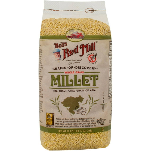 Bob's Red Mill Whole Grain Hulled Millet, 28 oz (Pack of 4)