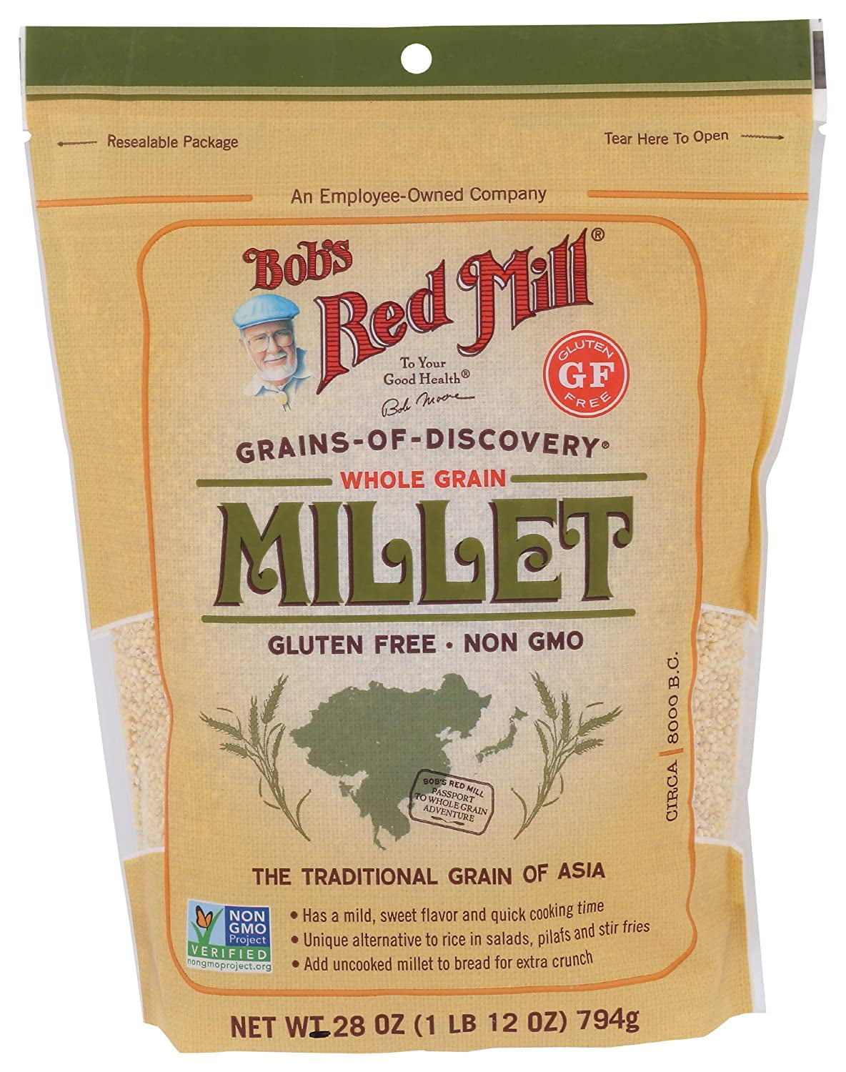 Bob's Red Mill, Whole Grain Millet, 28 oz