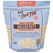 Bob's Red Mill Whole Grain Quick Cooking Rolled Oats - 28 oz Shelf-Stable Bag Ready-to-Cook Stovetop Oatmeal