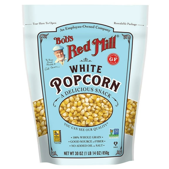 Bob's Red Mill Whole Kernel Popcorn White -- 30 oz