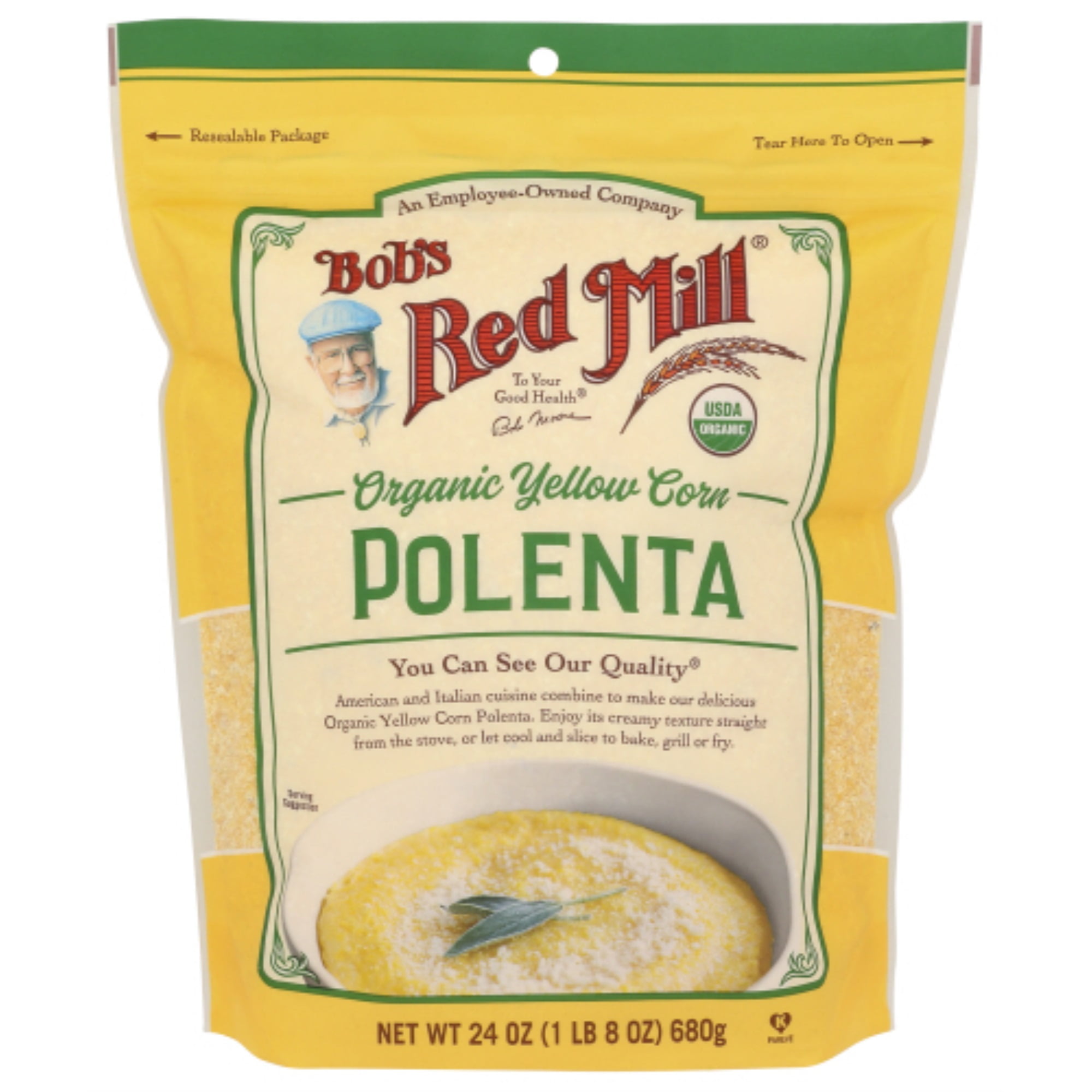 Bob's Red Mill, Yellow Corn Grits, Organic, 24 oz