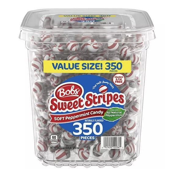 Bob's Sweet Stripes Peppermint Tub, 350 ct.