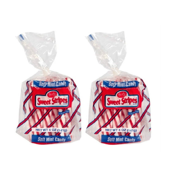 Bob's Sweet Stripes Candy Canes 5 Ounce Peppermint Candy Classic Gift (2 Pack)