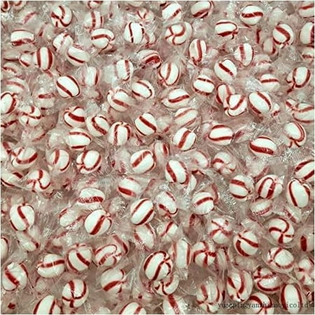 Bob's Sweet Stripes Soft Peppermint Candy – Melt Away Mints – Individually Wrapped – Bulk Pack (Peppermint, 2 Pound)
