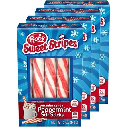 Bob's Sweet Stripes Soft Peppermint Stir Sticks - 5-oz. Box