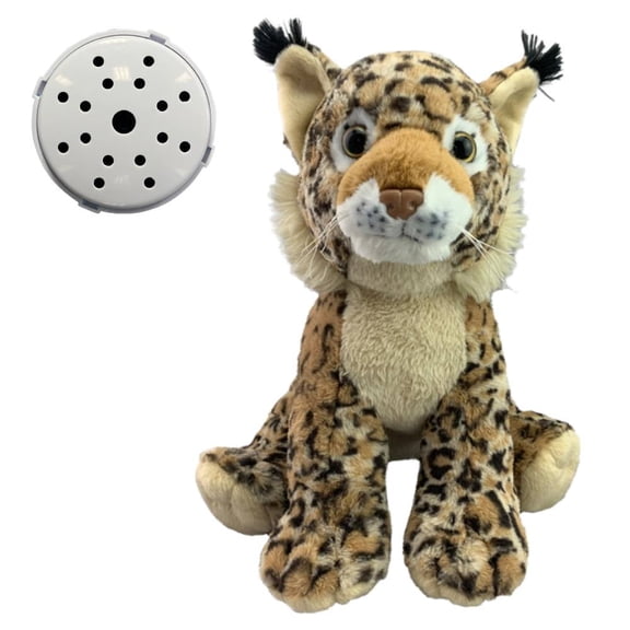 Bob the 16 Inch Big Cat Plush Toy with Recorder Device Soft & Cuddly Interactive Stuffed Animal