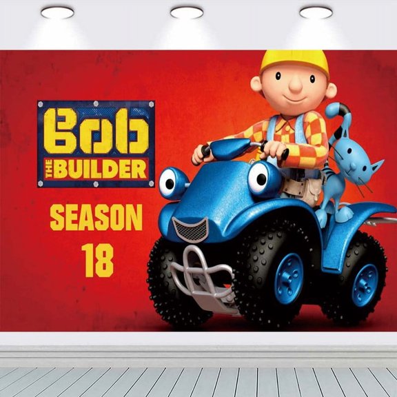 Bob the Builder Party Supplies Background Backdrop Taspestry Banner Poster Decor Decorations