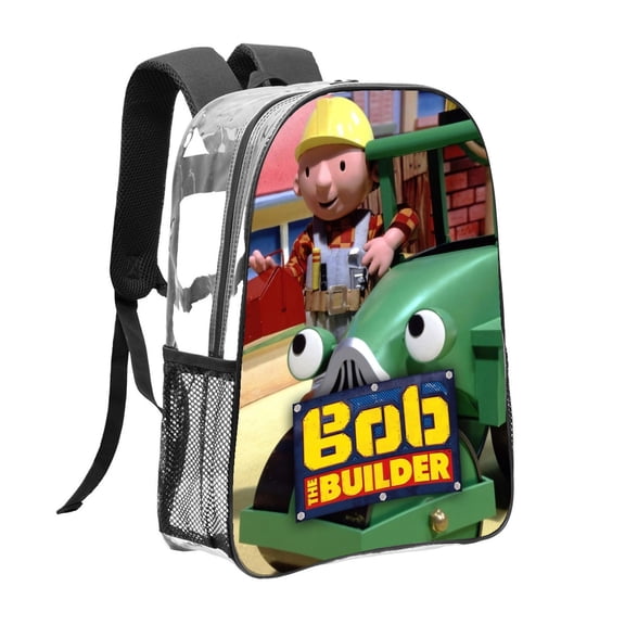 Bob the Builder Pattern Transparent Backpack Lightweight And fashionable Showcasing Personality And Leading The Trend