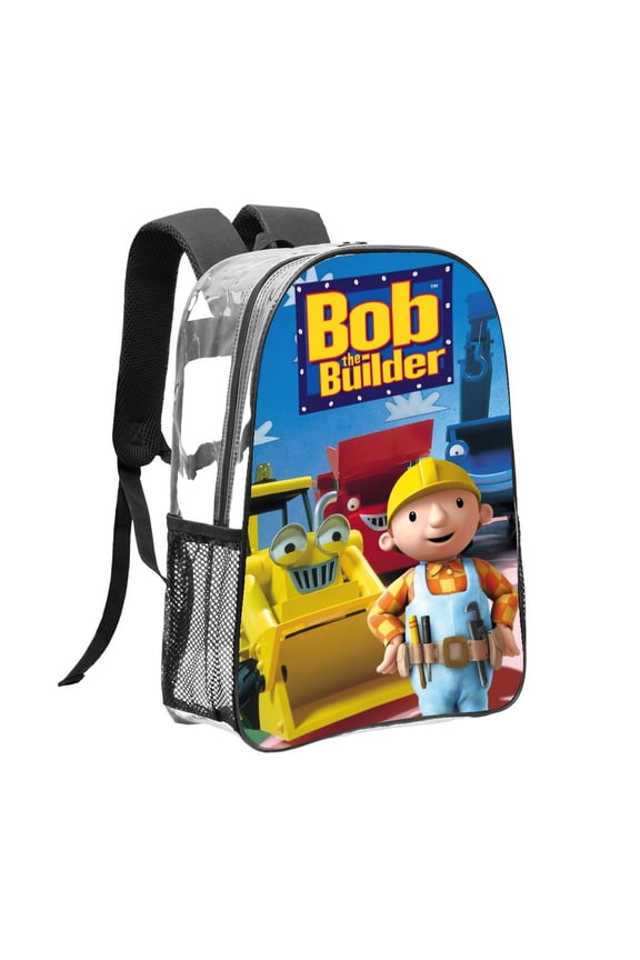 Bob the Builder Pattern Transparent Backpack Lightweight And fashionable Showcasing Personality And Leading The Trend