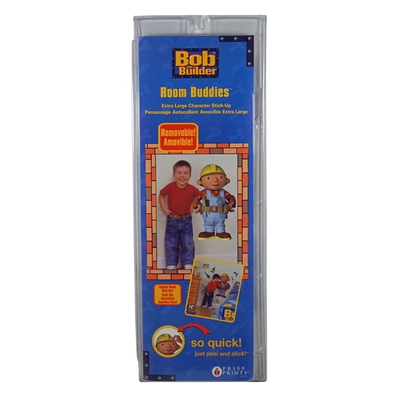 Bob the Builder Room Buddies ~ 28" Tall Removable & Reusable Stick-Ups - Wall Sticker Decor