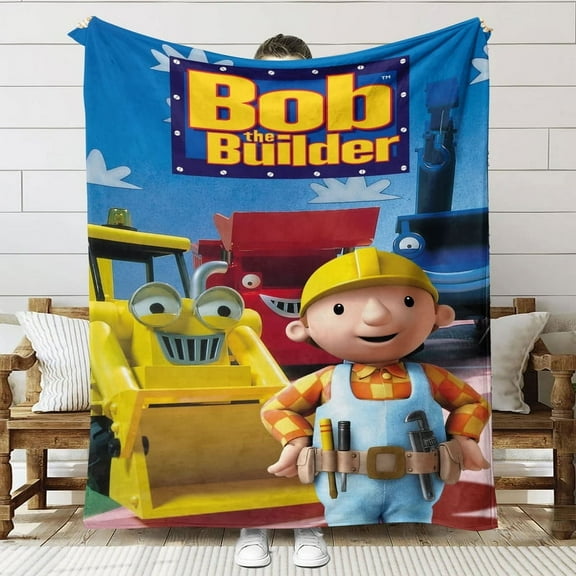 Bob the Builder Throw Blanket Gifts for Fans Lover Girls Boys Women Present Hoodie Him Bed 30"x40"