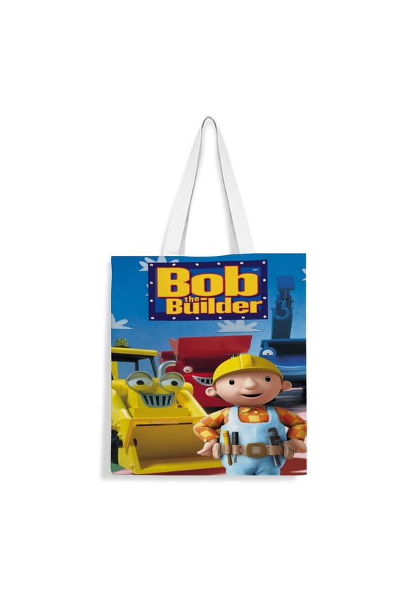 Bob the Builder Tote Bag Fans Inspired Gift Lover Shoulder Bag Shopping Canvas Merchandise