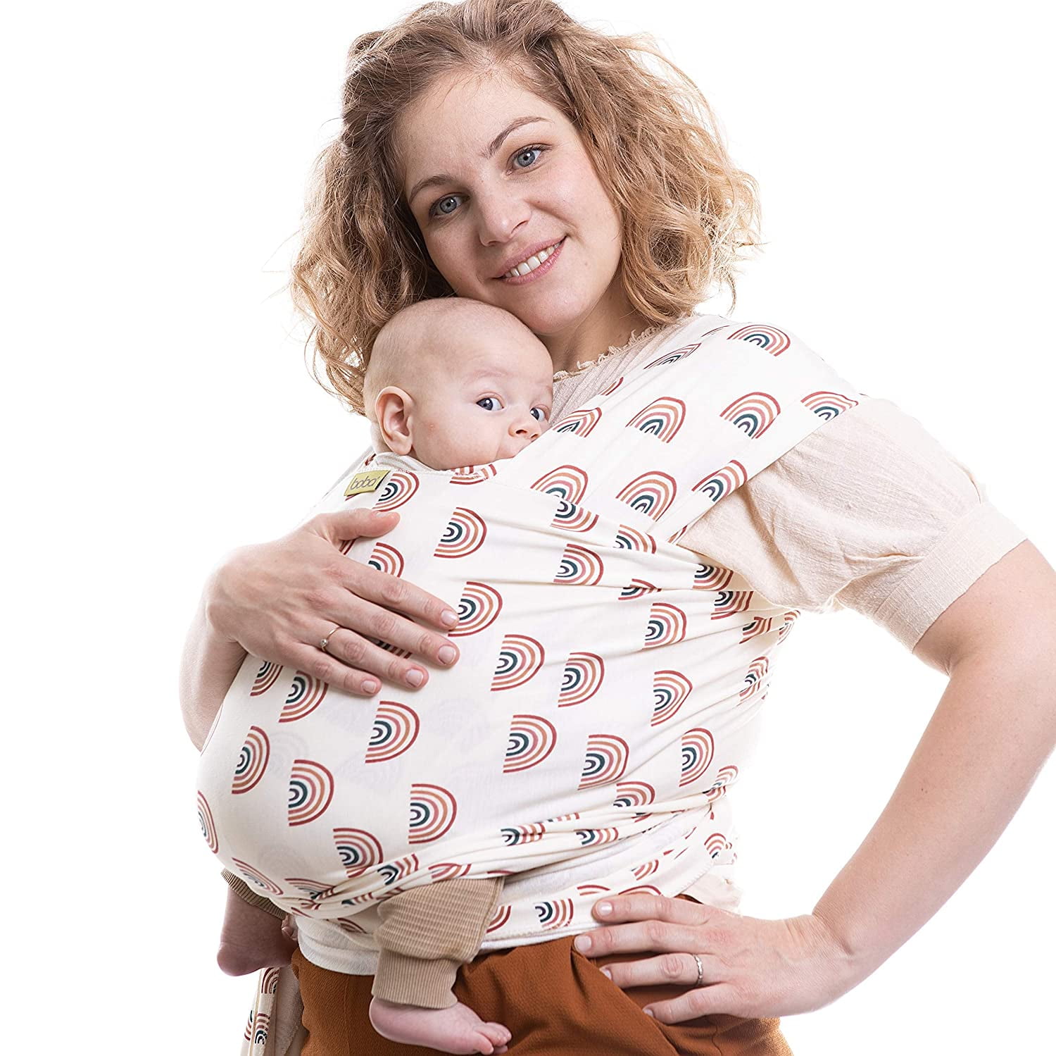 Boba Baby Wrap Carrier Newborn to Toddler Stretchy Baby Wraps Carrier Baby Sling Hands Free Baby Carrier Wrap Baby Carrier Sling Baby Carrier Newborn to Toddler lbs Serenity Rainbows Walmart