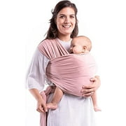 Boba Baby Wrap Carrier - Original Baby Carrier Wrap Sling for Newborns - Baby Wearing Essentials - Newborn Wrap Swaddle Holder, Newborn to Toddler Infant Sling (Serenity Bloom)