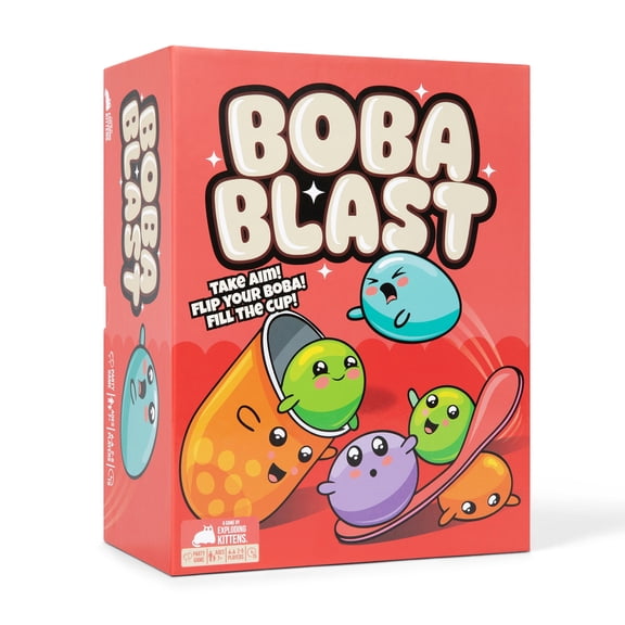 Boba Blast Fast-Paced Rapid Fire Game for Kids, Teens, and Adults Competitive Party Game for Family Game Night, Parties, and Travel