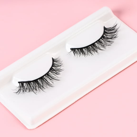 Boba Blinks Flared Wispy False Eco Lashes Vegan Hypoallergenic, Bloomie - 1 Pair
