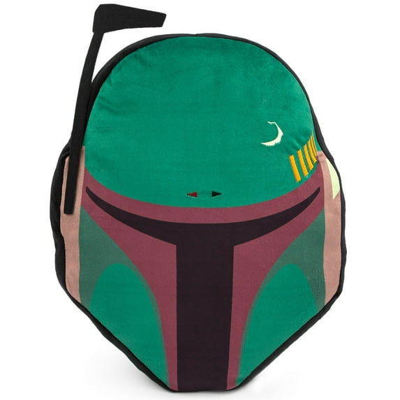 Boba Fett Green Shaped Pillow, 100% Microfiber, Kids Bedding