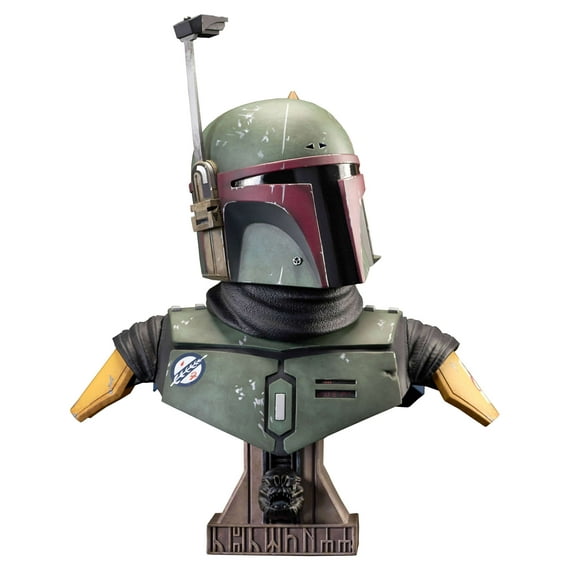 Boba Fett Star Wars Mandalorian Legends in 3D 1:2 Scale DST Bust