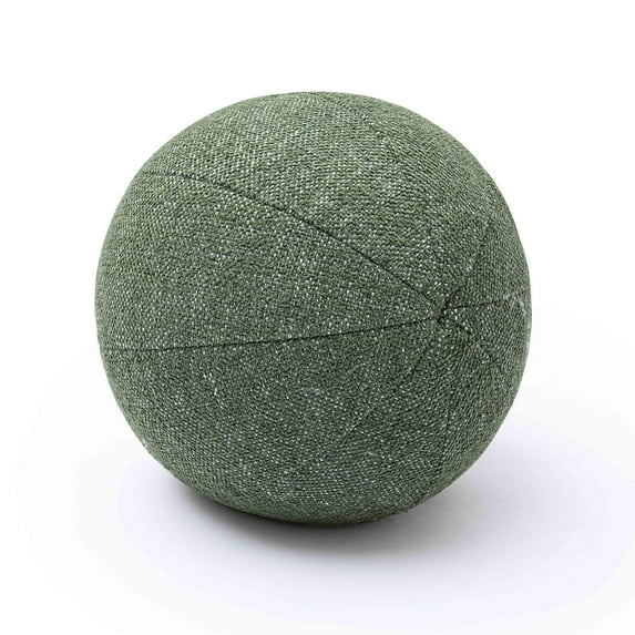 Boba Forest Green Textured Basketweave 14" Pillow
