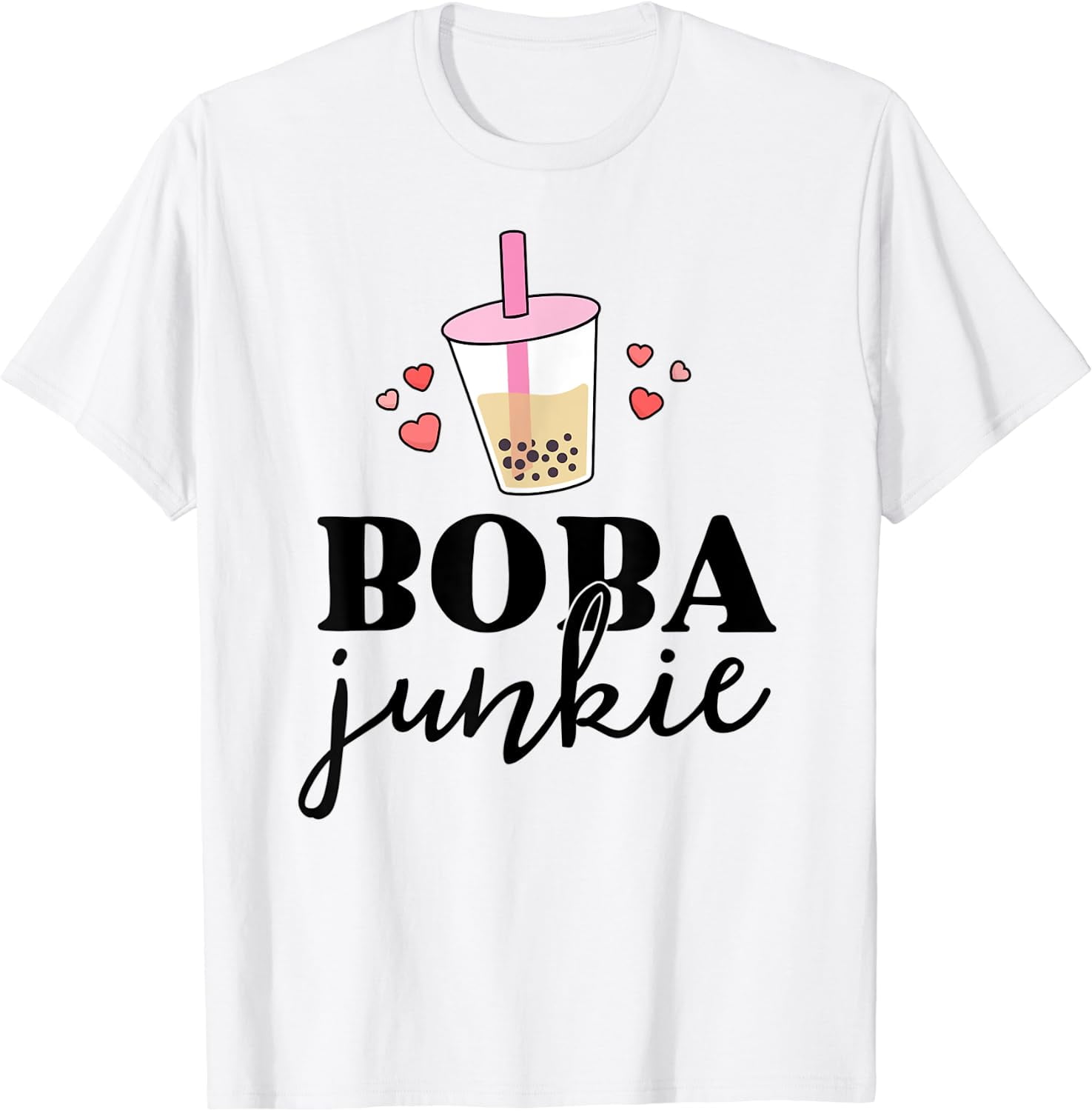 Boba Junkie Bubble Tea Shirts Women Thai Kawaii Gift T-Shirt - Walmart.com