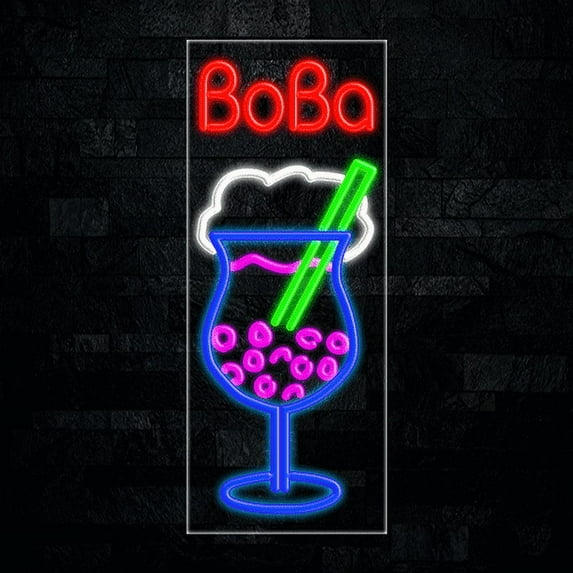 Boba-LED Neon Sign 12"L x 30"H #30373
