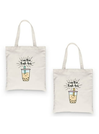  Cute Boba Milk Tea Crossbody Bag (BEIGE/TAN) : Grocery &  Gourmet Food