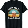 thumbnail image 1 of Boba Milk Tea Snacks Bubble Tea Tapioca Pearls Cute Boba Tea T-Shirt, 1 of 4