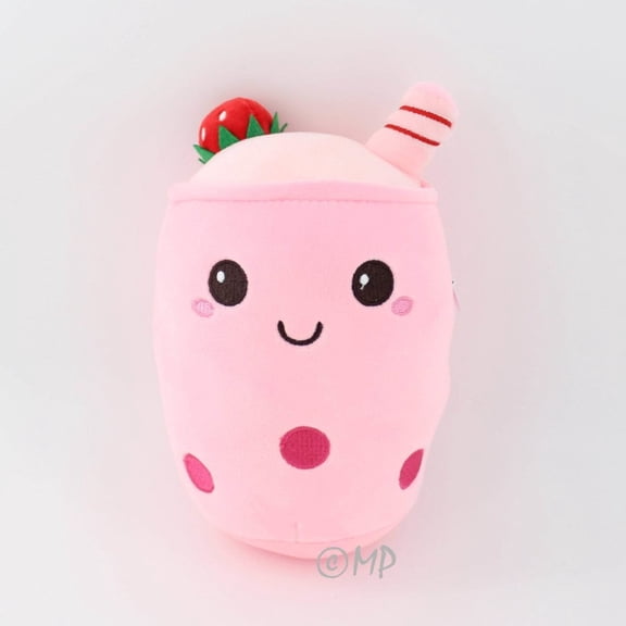 Boba Tea Plush Pillow Cute Bubble Tea Stuffed Animal for Kids