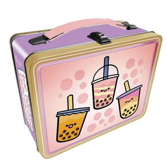 Boba Tea Embossed Tin Fun Box