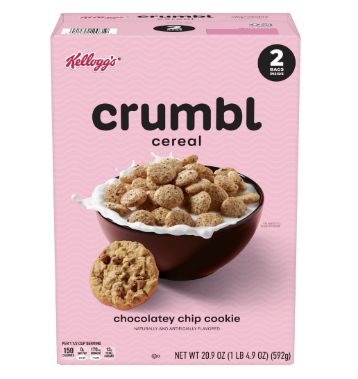 Kellogg's Crumbl Cookies Cereal LIMITED EDITION