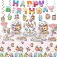 thumbnail image 1 of Boba Tea Party Decorations,Bubble Tea Birthday Tableware Set Include Boba Tea Plate Napkins Cups Banner Tablecloth and Boba Tea Hanging Swirls for Boba Birthday Party Decorations, 1 of 6