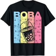 Boba Tea Pastel Bubble Tea Lover Retro T-Shirt
