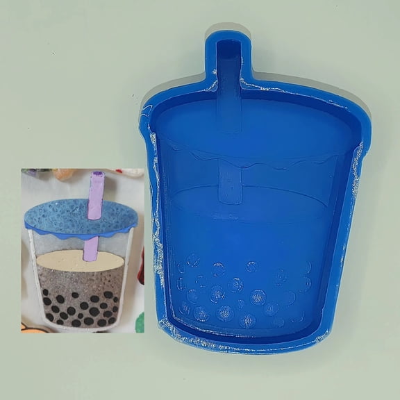Boba Tea or Bubble Tea Silicone Freshie Mold