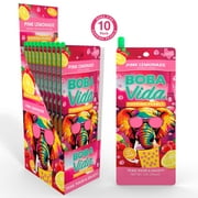 BobaVida Popping Boba Pearls, Pink Lemonade, for Drinks & Dessert Toppings, 3 Oz (10 Pack)