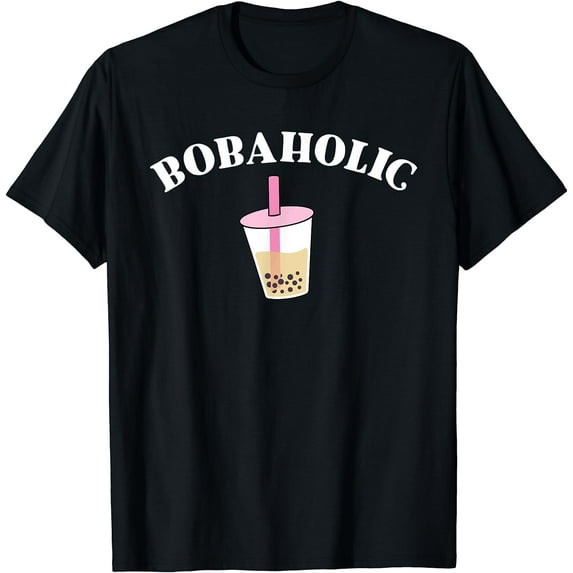 Bobaholic Funny Bubble Tea Shirts Women Boba Tea Kids Gift T-Shirt