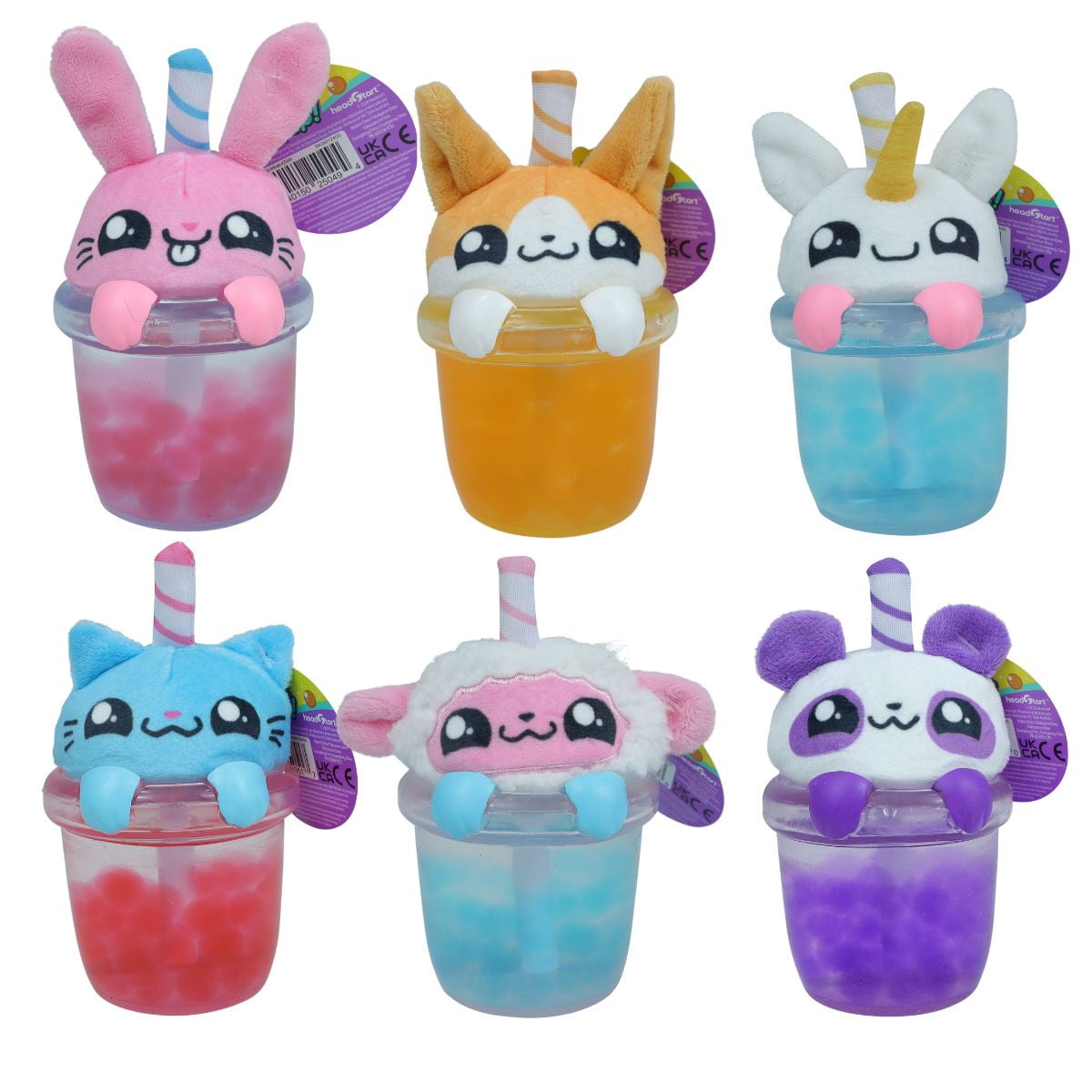 Bobapop Squishy Squad Assorted Characters, Styles May Vary, 1 Each, for Child Ages 2+, Novelty Toy