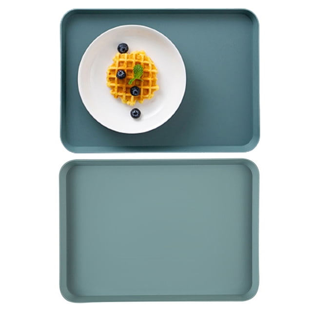 Bobasndm 2Pack Fast Food Trays, 11 x 8 Inches Plastic Restaurant ...