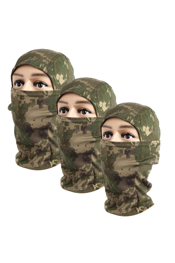 3 Pack Balaclava Face Mask Camouflage Men Camo Balaclava Motorcycle Face Cover Hunting Balaclava Sun Protection Face Cover