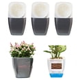 thumbnail image 1 of Bobasndm 3 Pack Self Supporting Planters and Pots for Indoor Plants, Large Plastic Orchid Pots with Water Injection Hole, African Violet Planter Set, 1 of 9