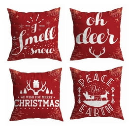Walmart s Merry Christmas Red Pillow Covers Farmhouse Decor 12 x20 1 Pack Filler Not Included Walmart